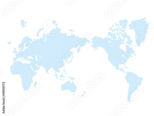 世界地図 ドット世界地図 地図