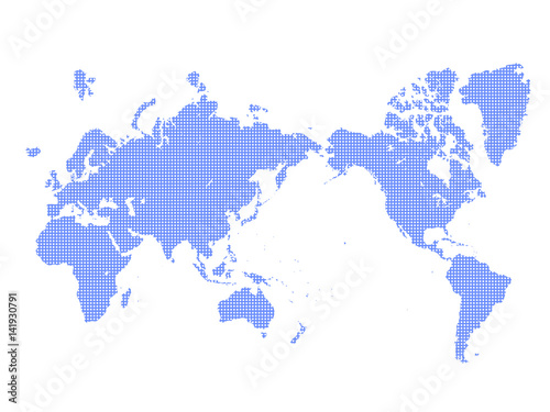 世界地図 ドット世界地図 地図