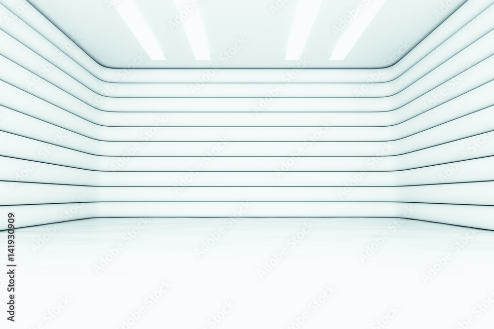 Fototapeta premium Background wall in empty room.