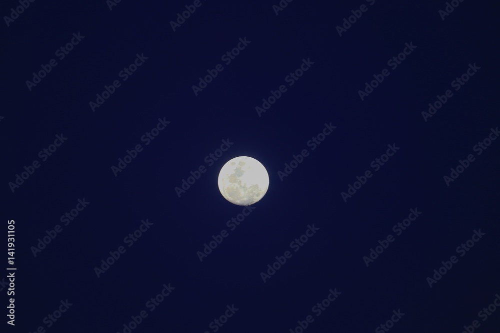 Full moon beautiful over dark sky in night Full moon beautiful over dark sky in night