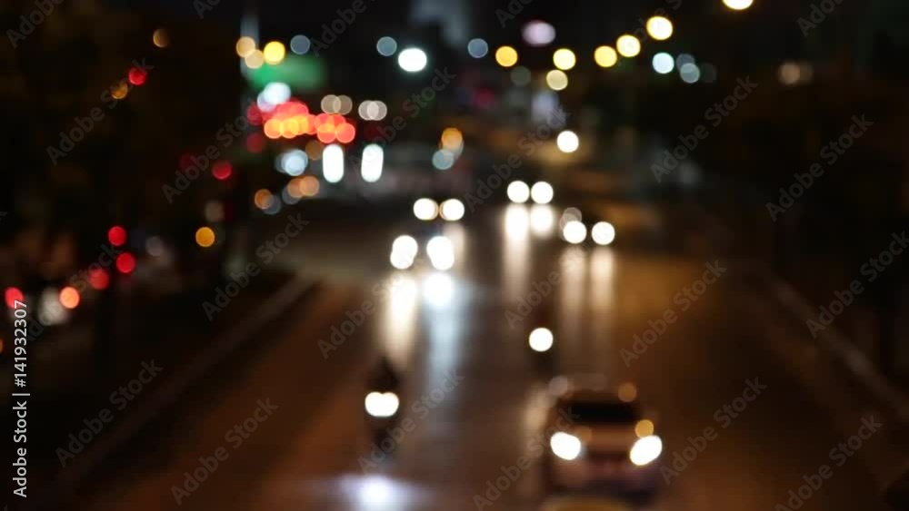 Defocused night traffic lights Defocused night traffic lights