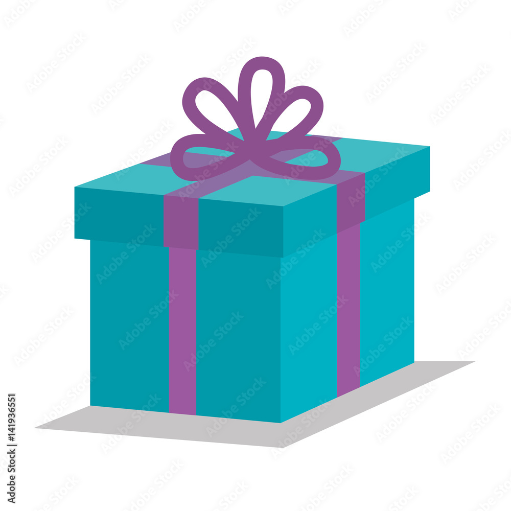 Obraz premium giftbox present isolated icon vector illustration design