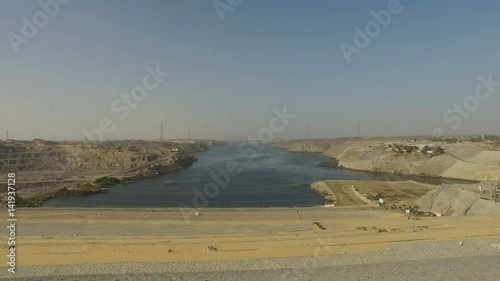 View of power plant of the Aswan High Dam