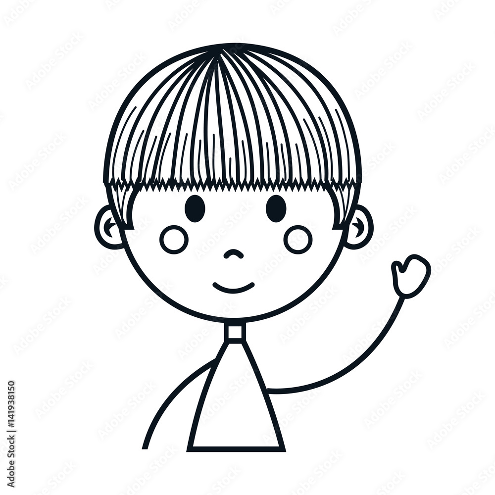 cute little boy drawing icon vector illustration design cute little boy drawing icon vector illustration design