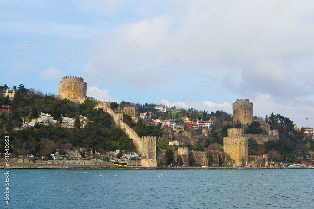 Rumelian Castle fortress located on the Bosphorus in Istanbul, Turkey
