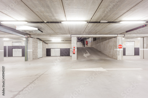 an underground garage