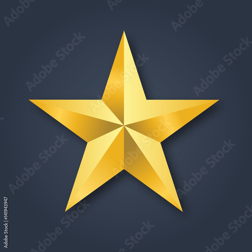 Star Golden Christmas Star