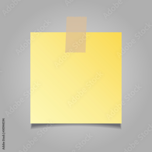 Yellow sticky note reminder