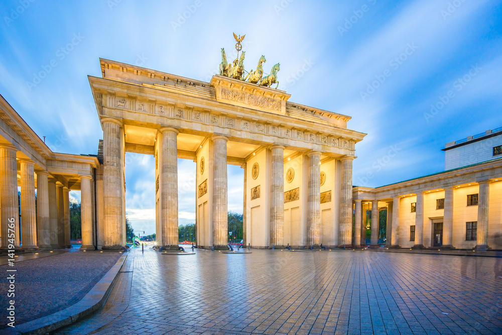Brandenburg Gate in Berlin city, Germany