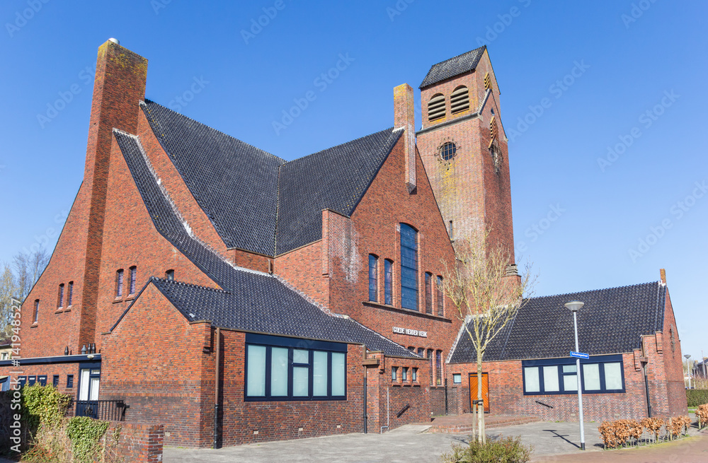 Reformed church in the center of Bedum Reformed church in the center of Bedum