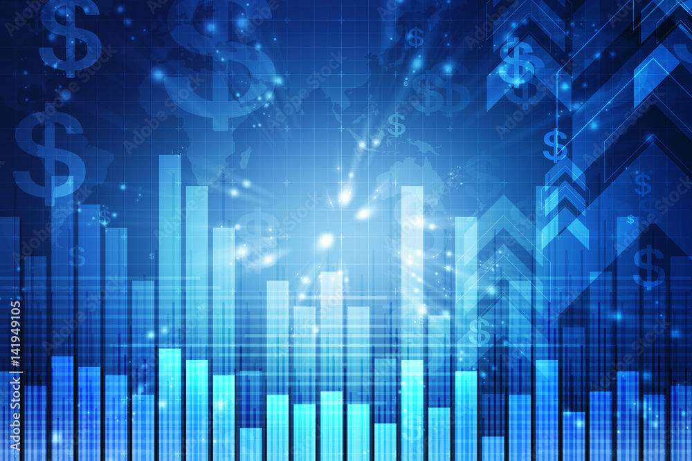 Stock market online business concept. business Graph Stock market online business concept. business Graph