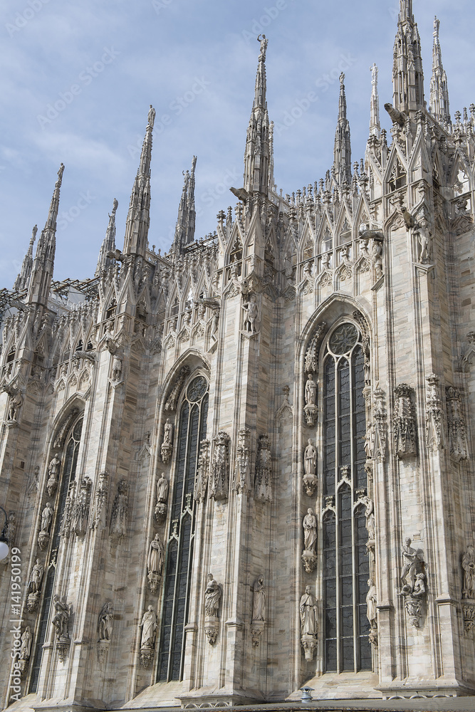 Dom in Mailand, Seitenansicht (aussen), Italien