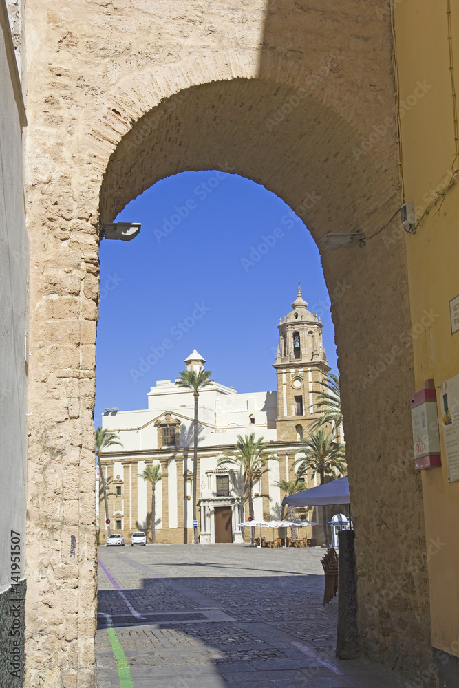 Cathedral Square, Cadiz, Andalusia​​, Spain.