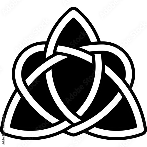 Monochrome Celtic pattern. Pattern for Scandinavian or Celtic ornament. Vector illustration