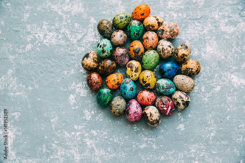 Colorful Easter Eggs background 