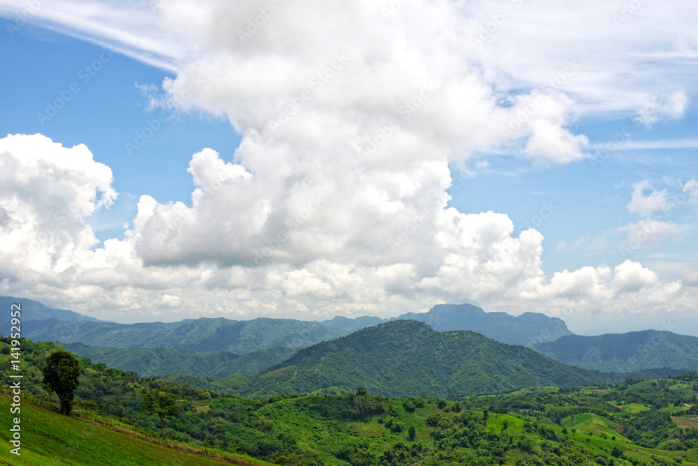 Cloud sky and mountain : Khao Kho, Phetchabun, Thailand