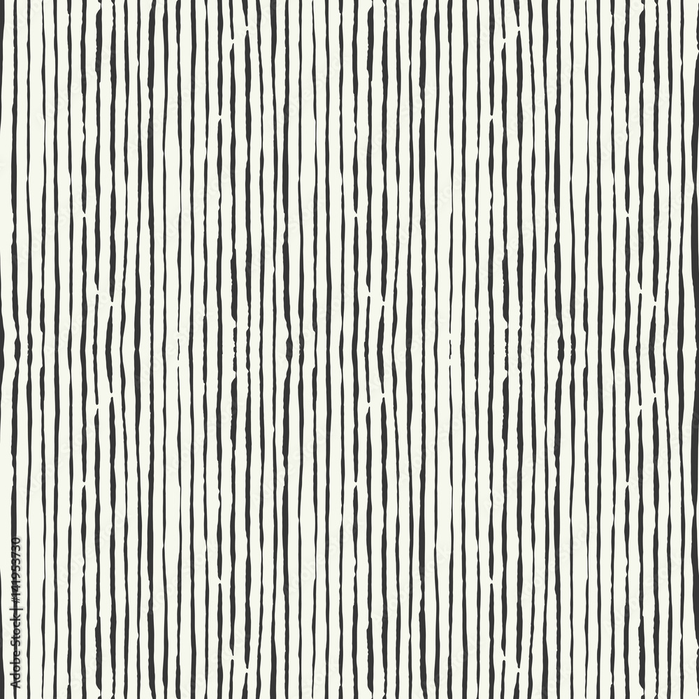 Hand Drawn Seamless Vector Pattern.Fresh and Imperfect Brushstrokes.Hand painted Ink textures - obrazy, fototapety, plakaty 