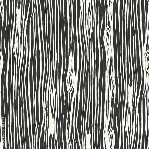 Hand Drawn Seamless Vector Pattern.Fresh and Imperfect tree bark Brushstrokes.Hand painted Ink textures