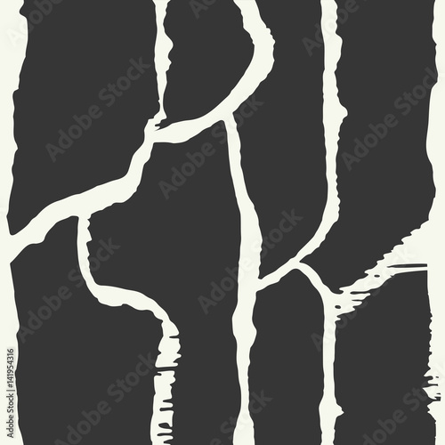 Hand Drawn Seamless Vector Pattern.Fresh and Imperfect Brush Strokes.Hand painted Ink textures.