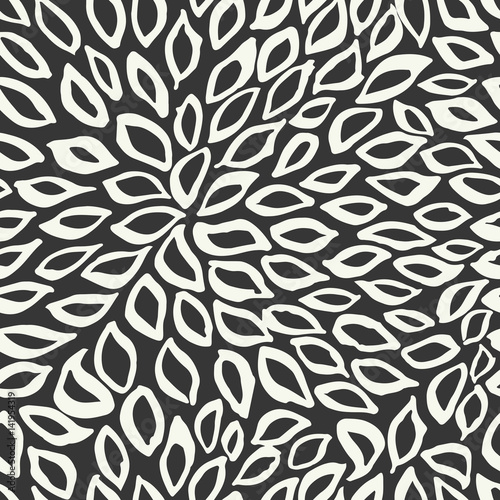 Hand Drawn Seamless Vector Pattern.Fresh and Imperfect Brush Strokes.Hand painted Ink textures.