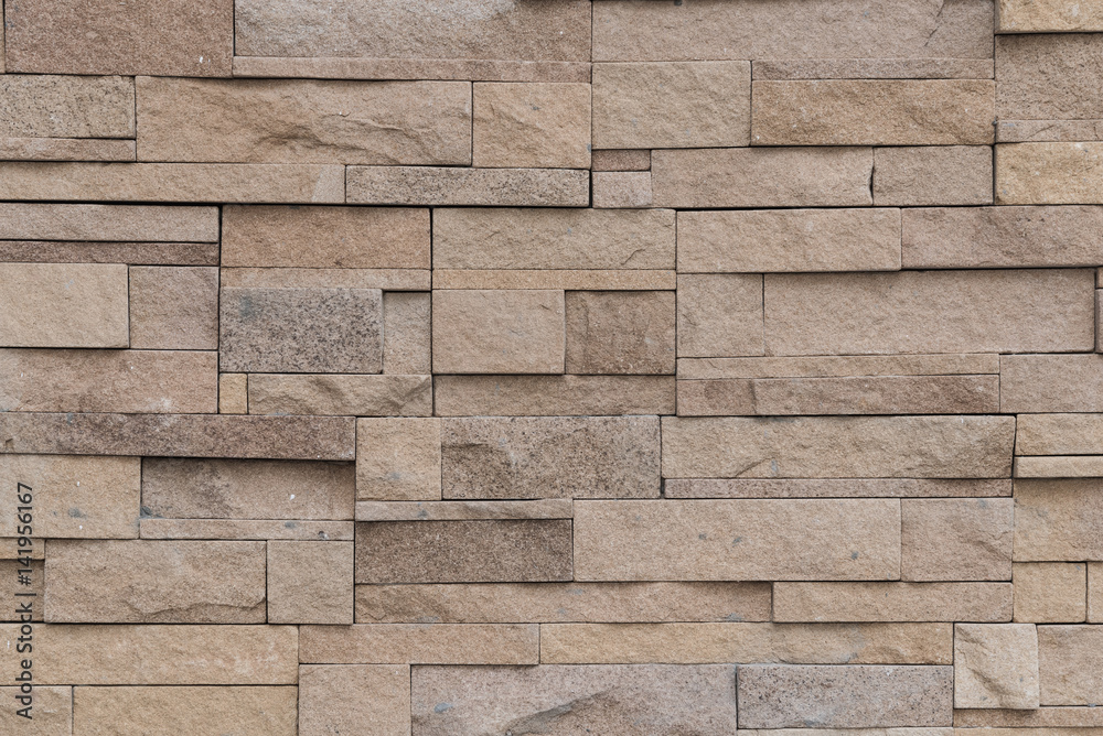 Obraz premium Background and texture of brown brickwall.