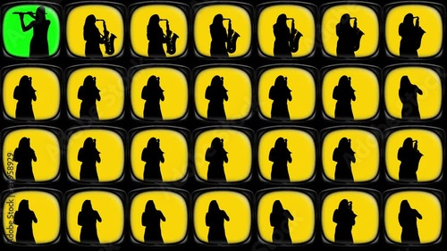 silhouette musicians 