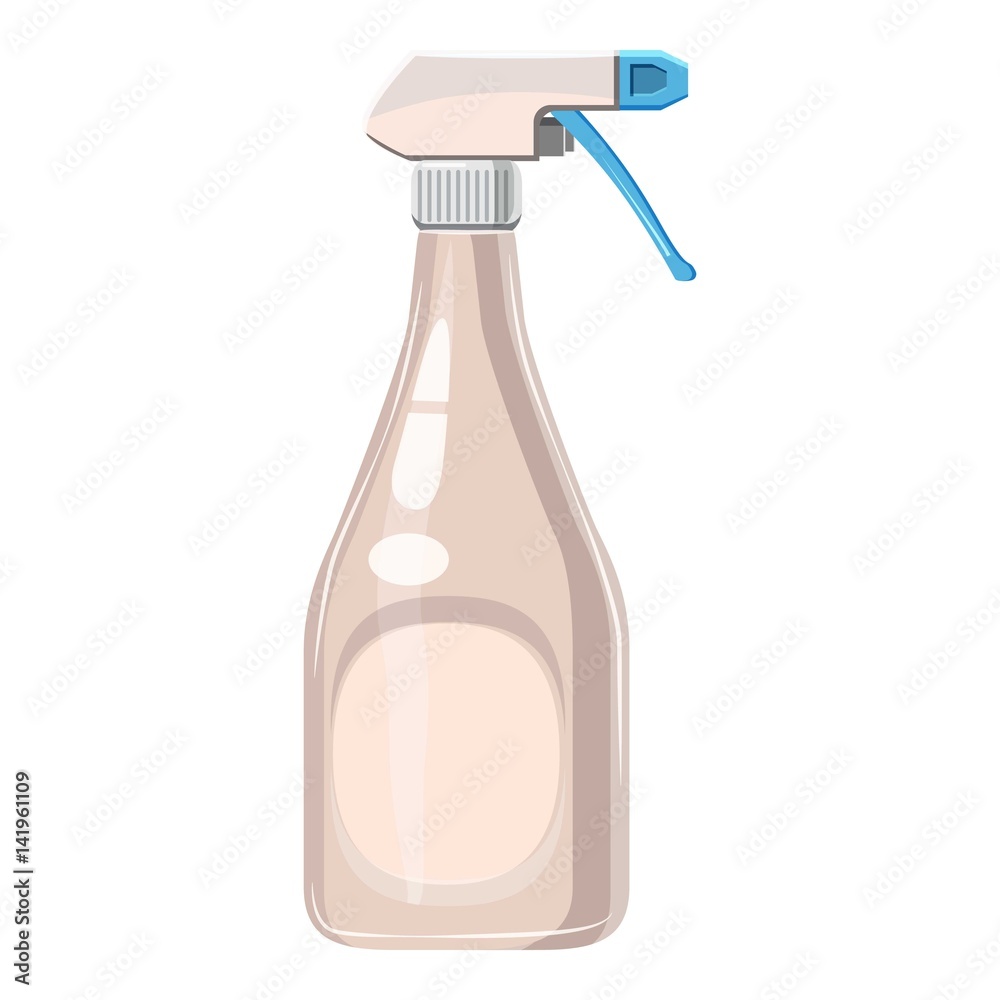 Plastic bottle with sprayer for liquids icon Plastic bottle with sprayer for liquids icon