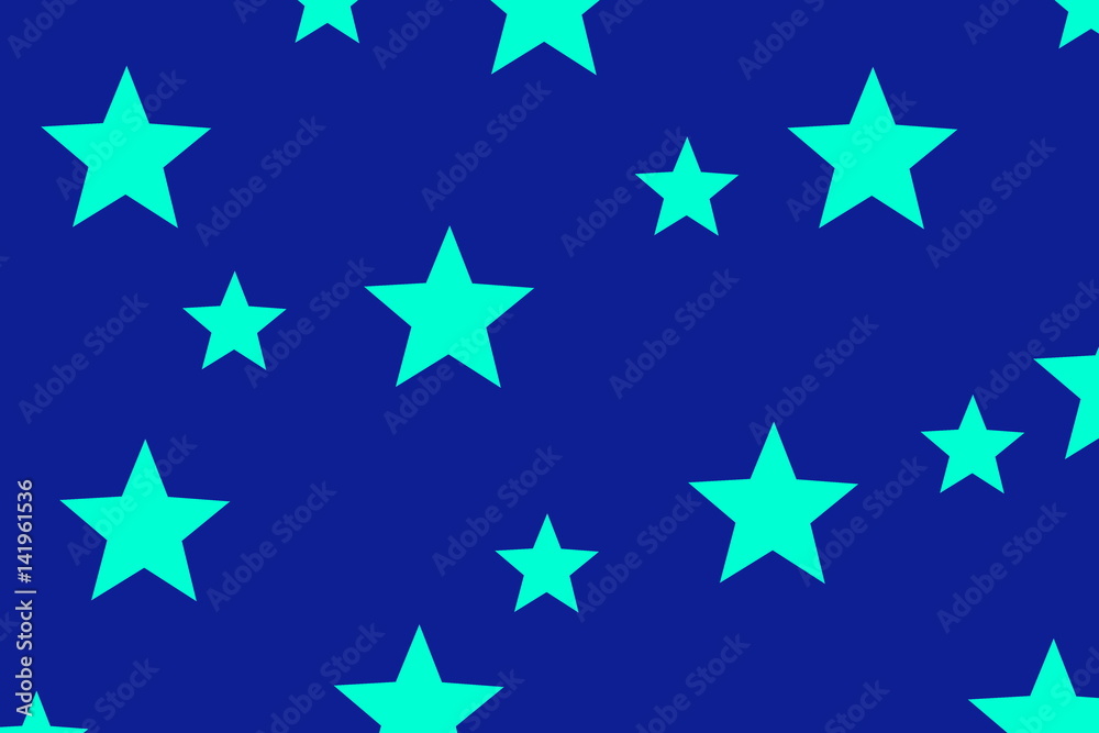 Illustration of cyan stars on a dark blue background Illustration of cyan stars on a dark blue background