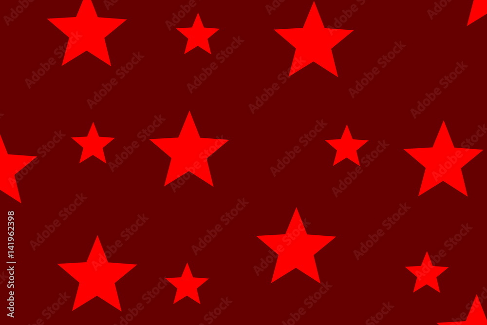 Illustration of red stars on a dark red backround Illustration of red stars on a dark red backround