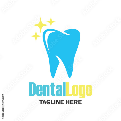 teeth for dentistry / stomatologist / dental clinic logo. flat vector illustration