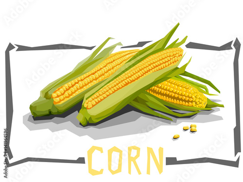 Vector simple illustration of corn.