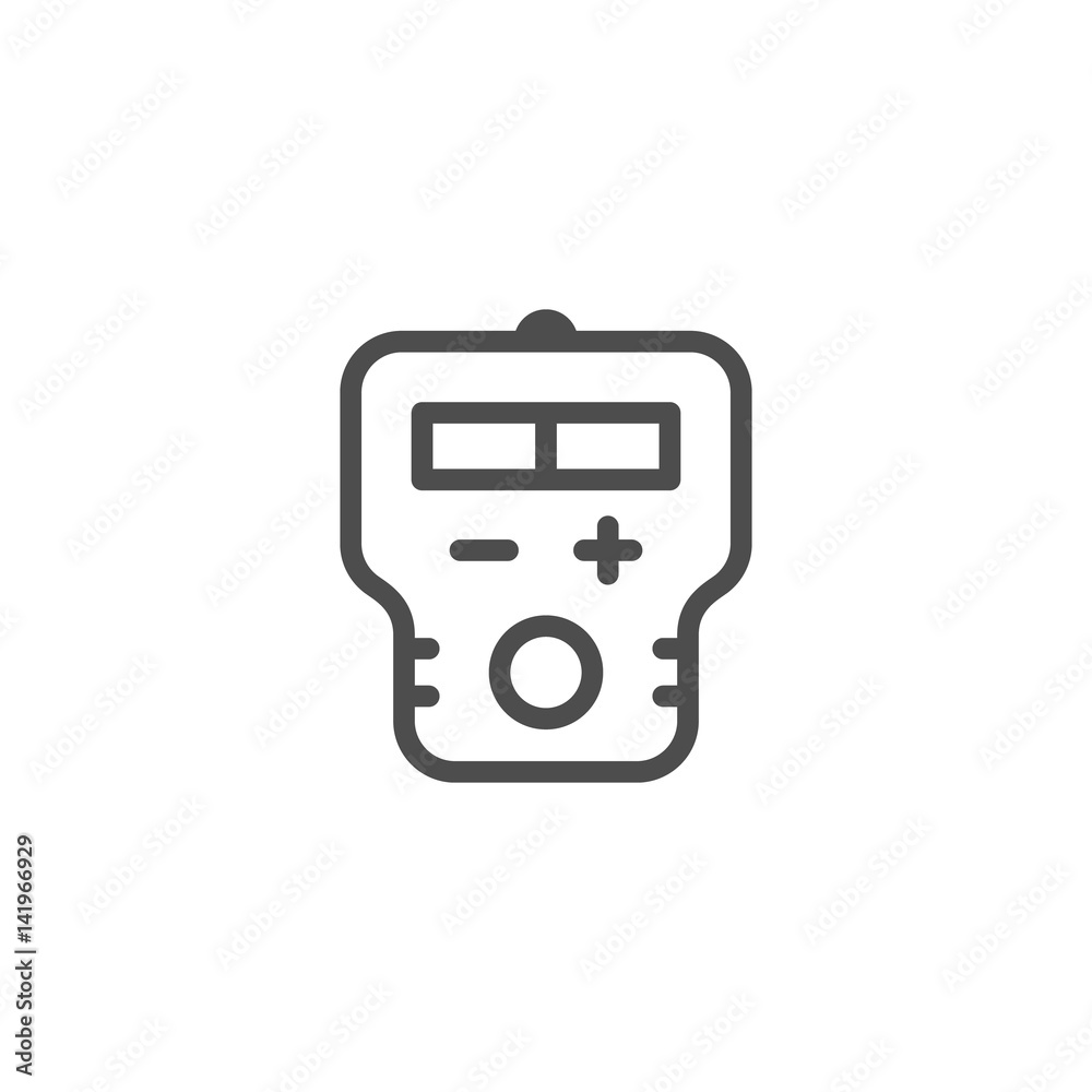 Hearing aid line icon Hearing aid line icon