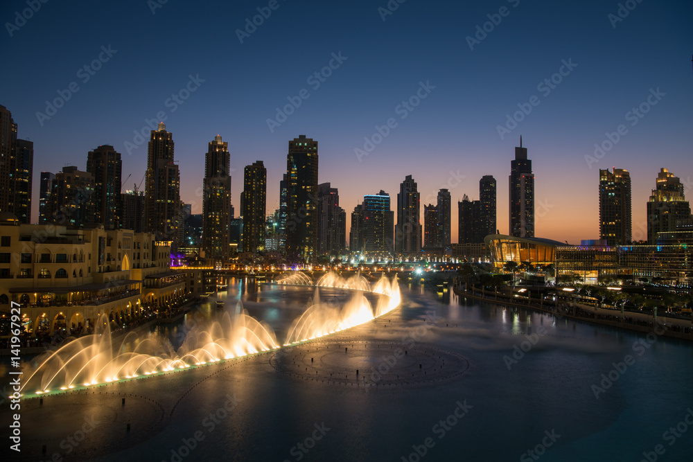 Obraz premium musical fountain in Dubai