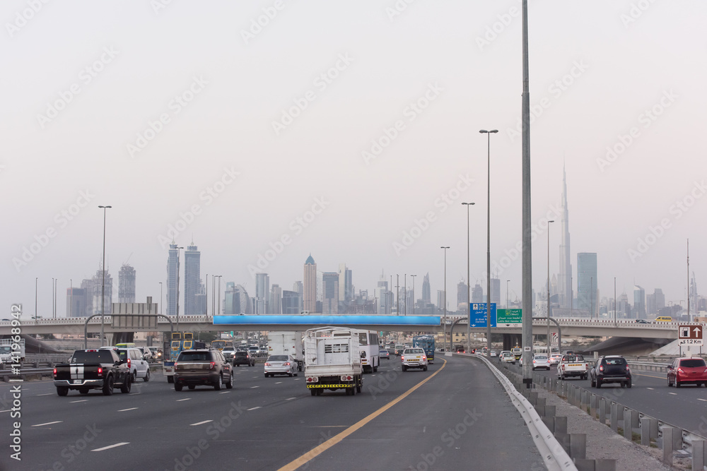 Dubai traffic jam