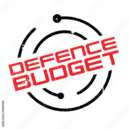 Defence Budget rubber stamp. Grunge design with dust scratches. Effects can be easily removed for a clean, crisp look. Color is easily changed.