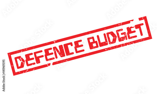 Defence Budget rubber stamp. Grunge design with dust scratches. Effects can be easily removed for a clean, crisp look. Color is easily changed.