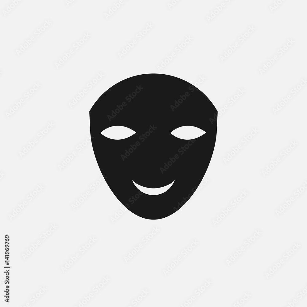 Happy mask icon Vector. Happy mask icon Vector.