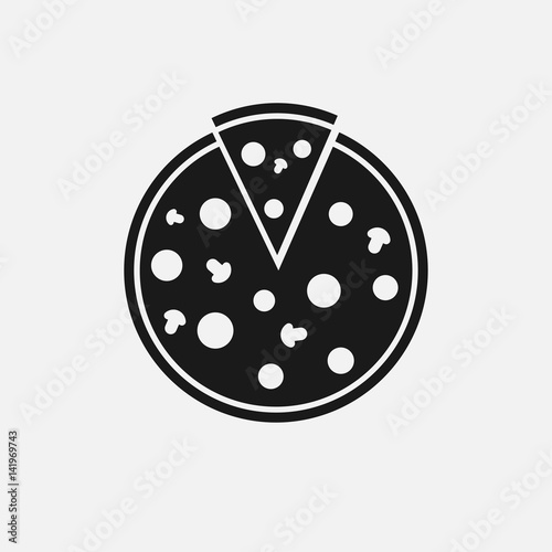 Pizza icon Vector.