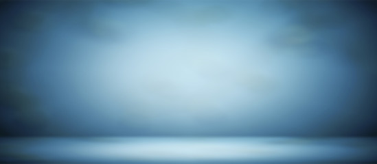 blur abstract soft  blue  studio and wall background