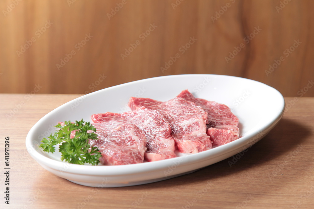 raw beef