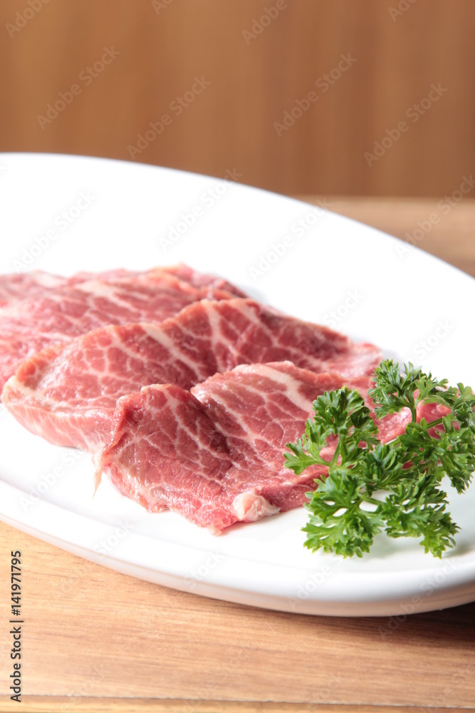raw beef