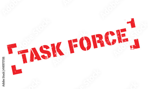 Task Force rubber stamp. Grunge design with dust scratches. Effects can be easily removed for a clean, crisp look. Color is easily changed.