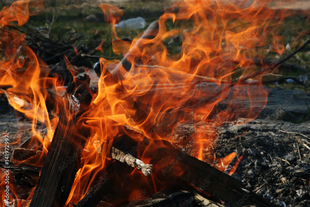 Strong flame Strong flame