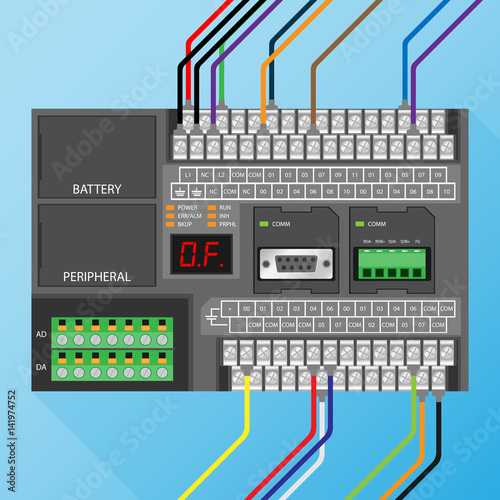 PLC with Wiring