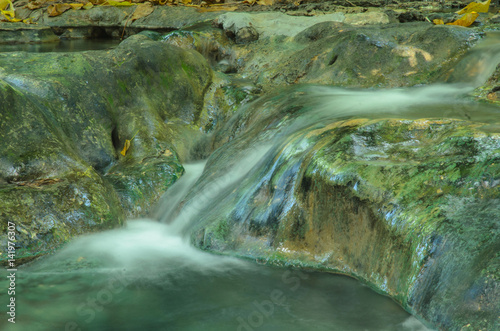 Nature waterfall in deep forest