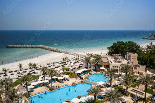 Ajman. August 2016. Beach hotel Ajman Saray.