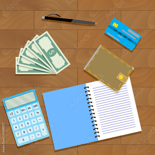 Finance plan concept
