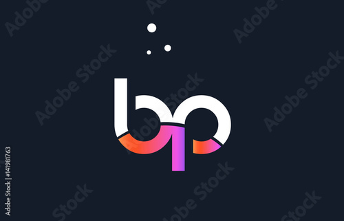 Konstfotografi bp b p  pink purple white blue alphabet letter logo icon template