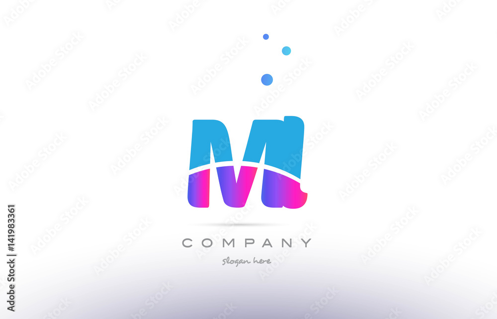 ml m l pink blue white modern alphabet letter logo icon template ml m l pink blue white modern alphabet letter logo icon template