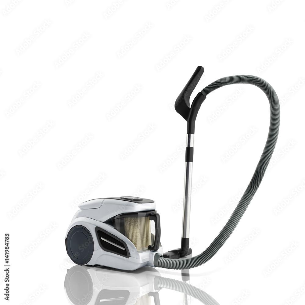 3d render of vacuum cleaner isolated on white background